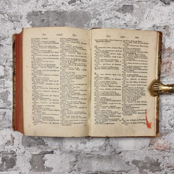 Klausing, Anton Ernst. A Compleat English Dictionary, oder vollständiges Englisch-Deutsches Wörterbuch, anfänglich von Nathan Bailey herausgegeben; jetzt aber fast ganz umgearbeitet, vermehret und verbessert. – Bild 6