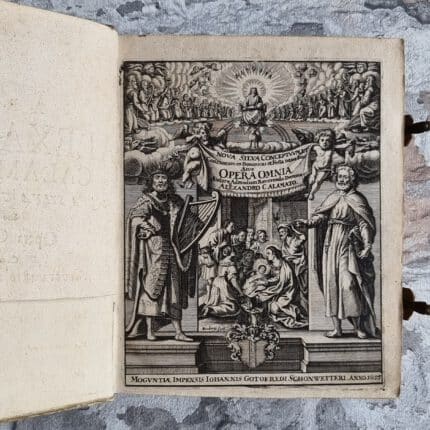 Calamato, Alessandro. Nova Sylva Conceptuum Fundatorum In Autoritate Sacrae Scripturae, Et SS. Patrum, Et Aliorum Gravissimorum Ecclesiae Doctorum.