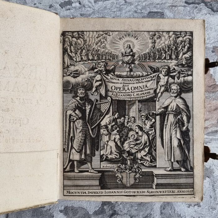 Calamato, Alessandro. Nova Sylva Conceptuum Fundatorum In Autoritate Sacrae Scripturae, Et SS. Patrum, Et Aliorum Gravissimorum Ecclesiae Doctorum. – Bild 1