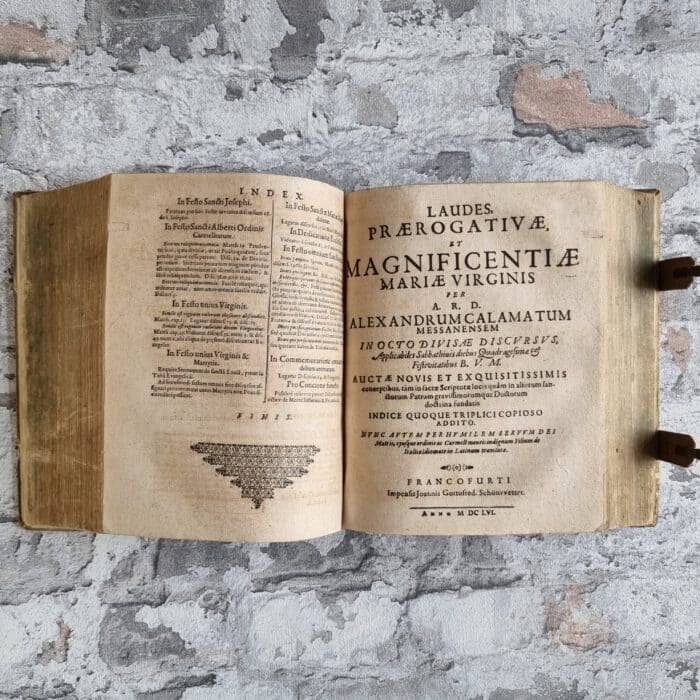 Calamato, Alessandro. Nova Sylva Conceptuum Fundatorum In Autoritate Sacrae Scripturae, Et SS. Patrum, Et Aliorum Gravissimorum Ecclesiae Doctorum. – Bild 9