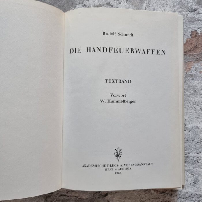Schmidt, Rudolf. Die Handfeuerwaffen. Textband und Tafelband. – Bild 7
