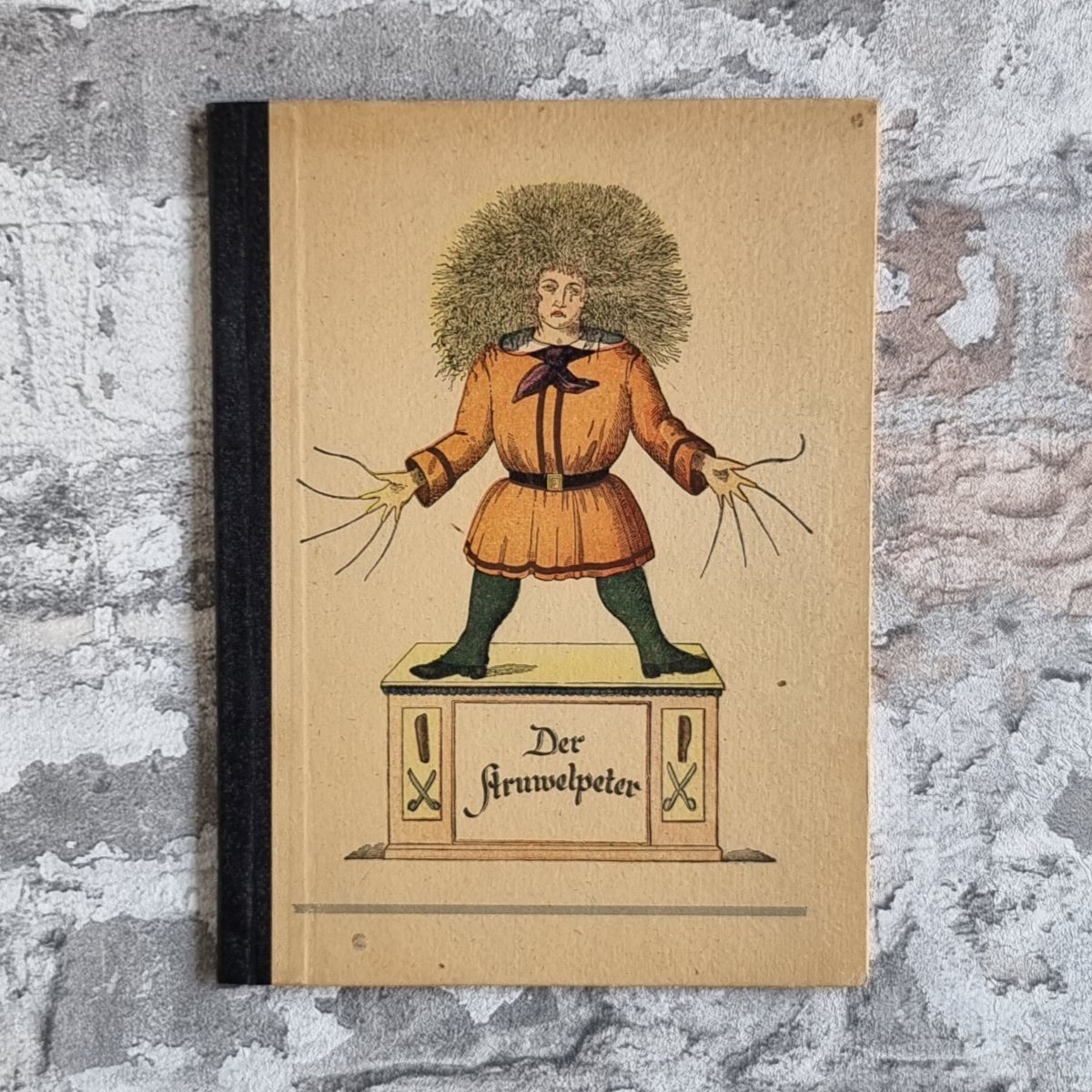 16000-001-hoffmann-struwelpeter-einband-vorne Hoffmann, Heinrich. Der Struwelpeter. – Bild 1