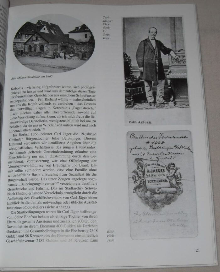 Schüle, Johannes. Gmünder Photographen. – Bild 3