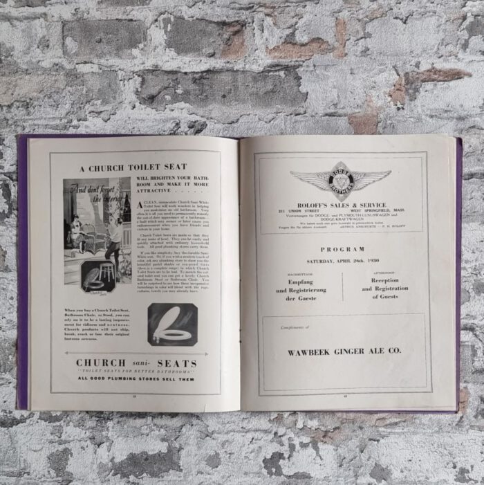 75-jähriges Jubiläum des Springfield Turnvereins 25-26-27ten April 1930. / The Souvenier Program of the Seventy-Fifth Anniversary. The Springfield Turn Verein. April 25, 26, and 27, 1930. – Bild 4