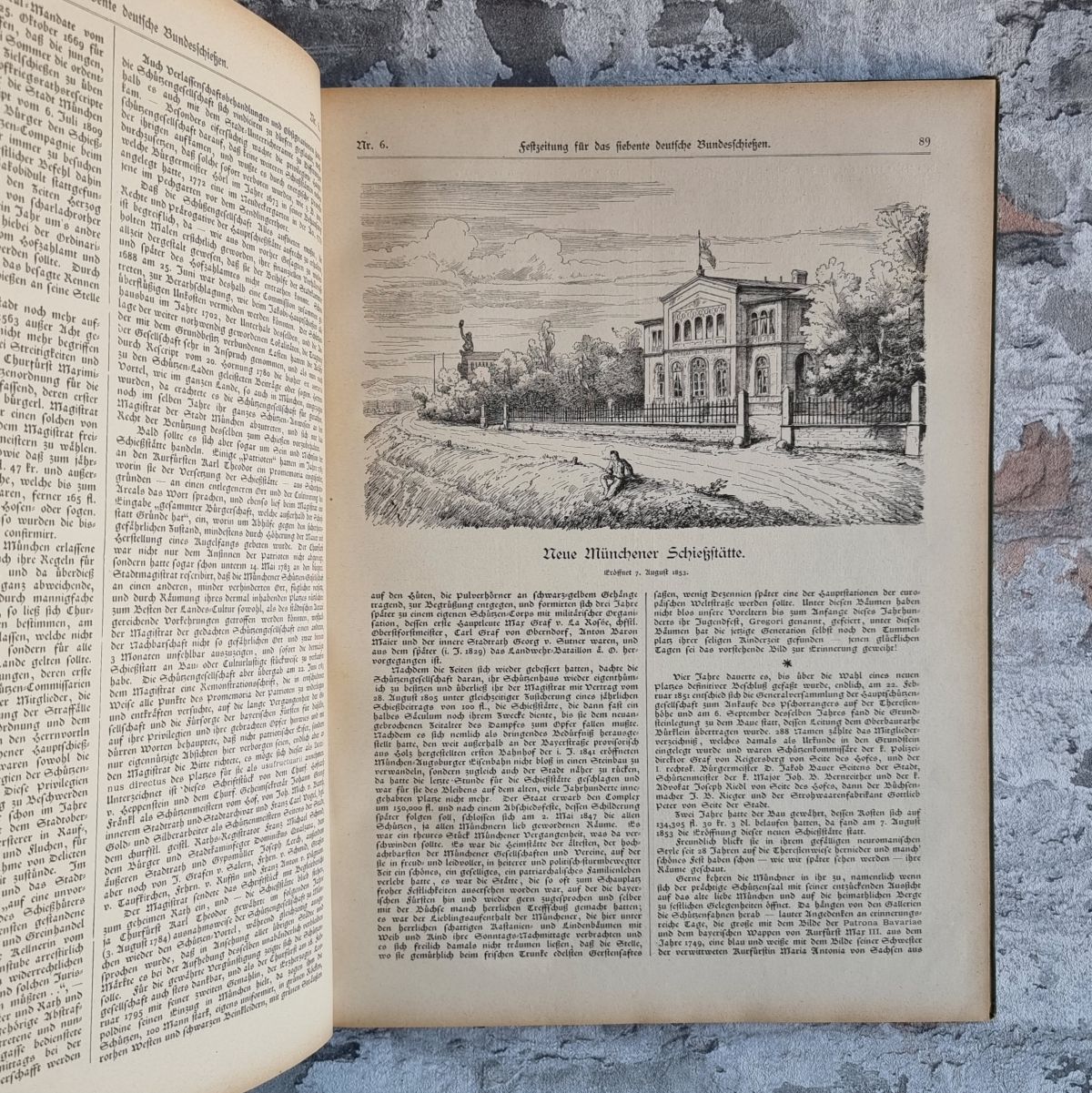 32006-006-siebentes-deutsches-bundesschiessen-muenchen-1881-festzeitung-schiessstaette Siebentes Deutsches Bundesschießen München 1881. – Bild 6