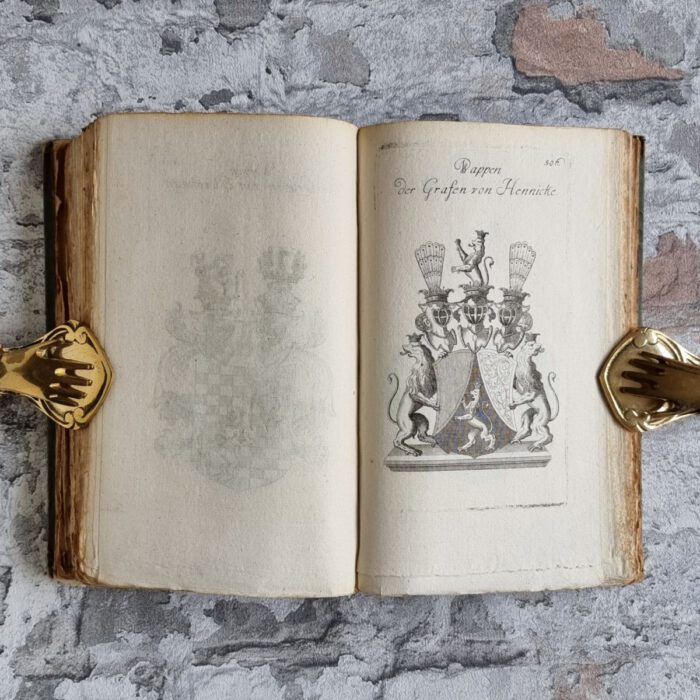 (Seyfart, Johann Friedrich). Der durchlauchtigen Welt vollständiges Wappenbuch. Vierter Band welcher die Gräflichen Wappen von No. 391 bis 571 nebst einer Beschreibung der sämtlichen Wappen des zweyten, dritten und vierten Bandes enthält. – Bild 12