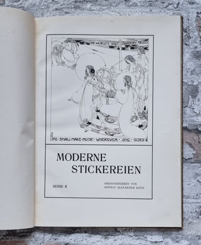 Koch, Alexander (Hrsg.). Moderne Stickereien. Serie II. – Bild 1