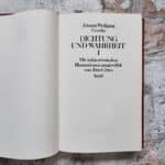 Goethe, Johann Wolfgang. Dichtung und Wahrheit I - III. – Bild 2
