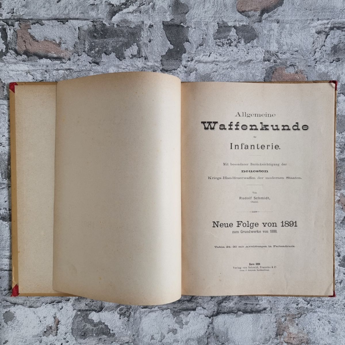 34431-003-schmidt-waffenkunde-infanterie-1891-titelblatt Schmidt, Rudolf. Allgemeine Waffenkunde für Infanterie (UND) Tafelband (UND) Neue Folge von 1891. – Bild 4