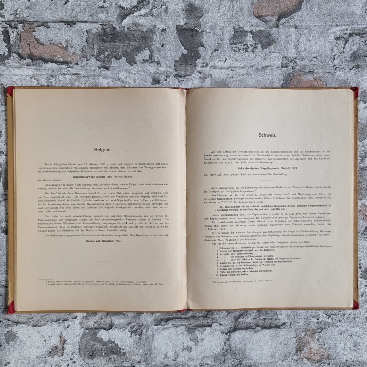 34431-006-schmidt-waffenkunde-infanterie-1891-belgien-schweiz Schmidt, Rudolf. Allgemeine Waffenkunde für Infanterie (UND) Tafelband (UND) Neue Folge von 1891. – Bild 7