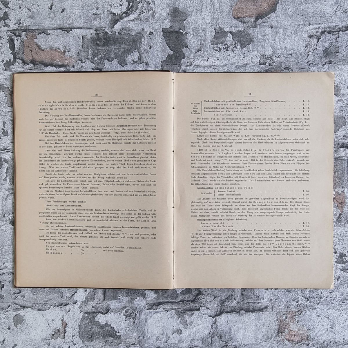 34431-012-schmidt-waffenkunde-infanterie-1891-ganzleinenband-luntenschloss Schmidt, Rudolf. Allgemeine Waffenkunde für Infanterie (UND) Tafelband (UND) Neue Folge von 1891. – Bild 13