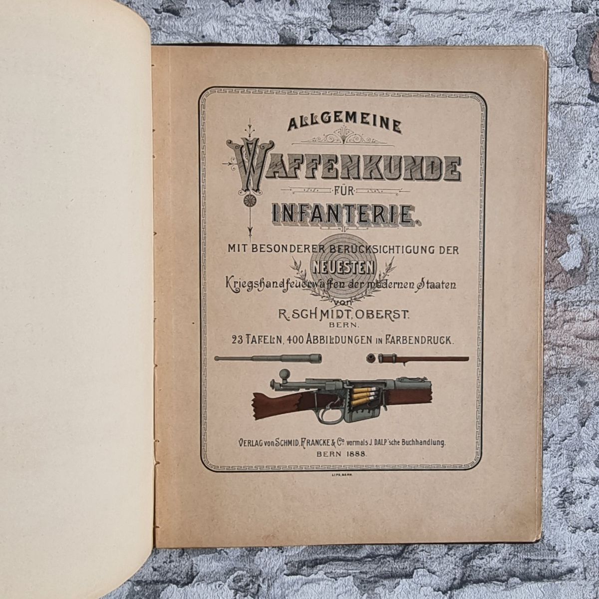 34431-017-schmidt-waffenkunde-infanterie-1891-tafeln-titelblatt Schmidt, Rudolf. Allgemeine Waffenkunde für Infanterie (UND) Tafelband (UND) Neue Folge von 1891. – Bild 18