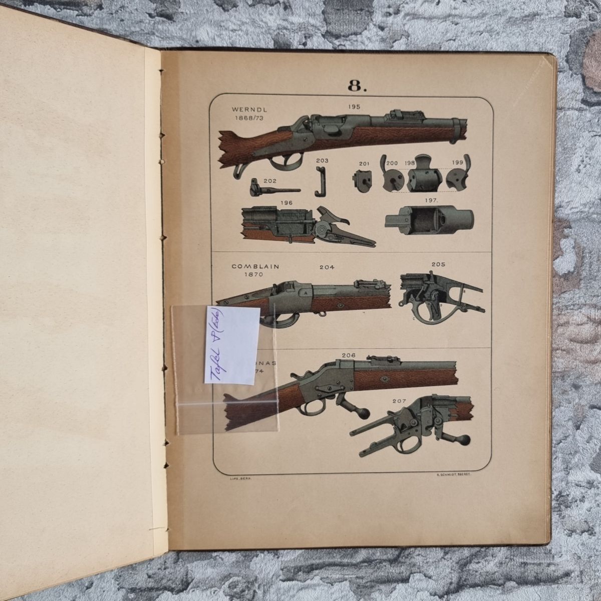 34431-022-schmidt-waffenkunde-infanterie-1891-tafeln-werndl-comblain Schmidt, Rudolf. Allgemeine Waffenkunde für Infanterie (UND) Tafelband (UND) Neue Folge von 1891. – Bild 22