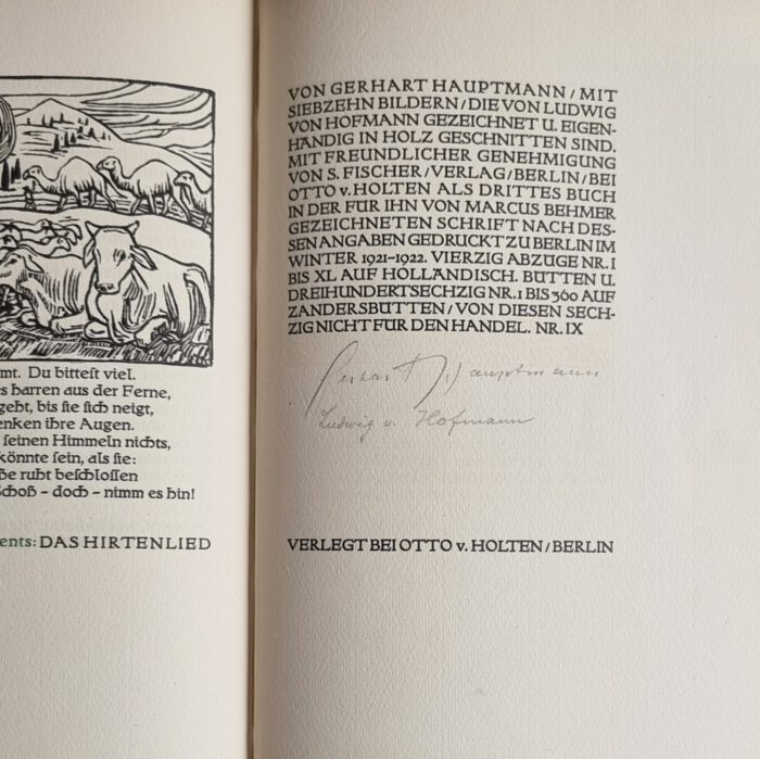 Hauptmann, Gerhart. Das Hirtenlied. – Bild 8