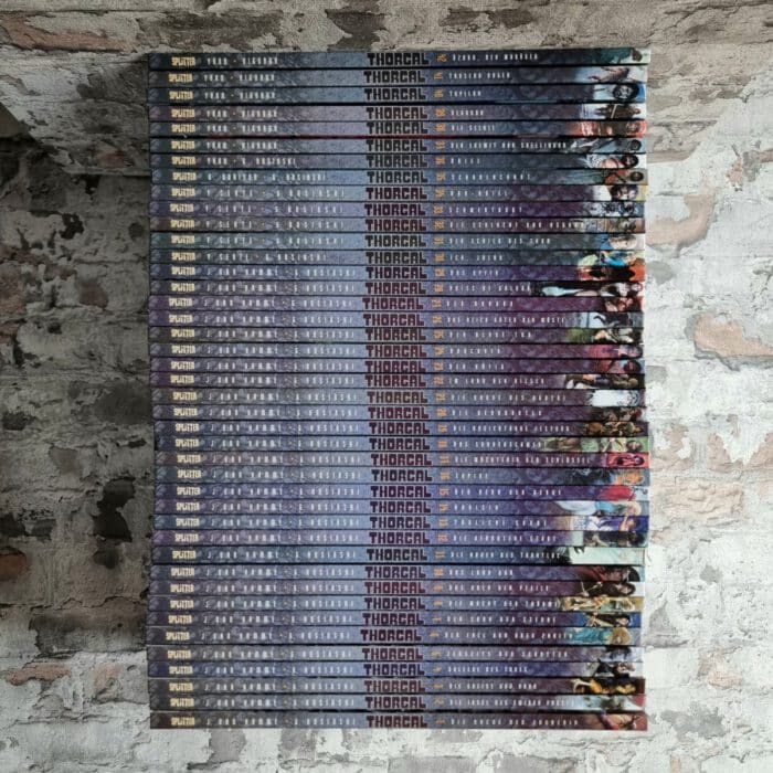 Van Hamme, Jan (Text bis Band 29) und Grzegorz Rosinski (Zeichnungen bis Band 36). Thorgal Band 1-42 (=komplett). Text ab Band 30 Yves Sente, ab Band 36 Yann, Zeichnungen ab Band 37 fred Vignaux – Bild 1