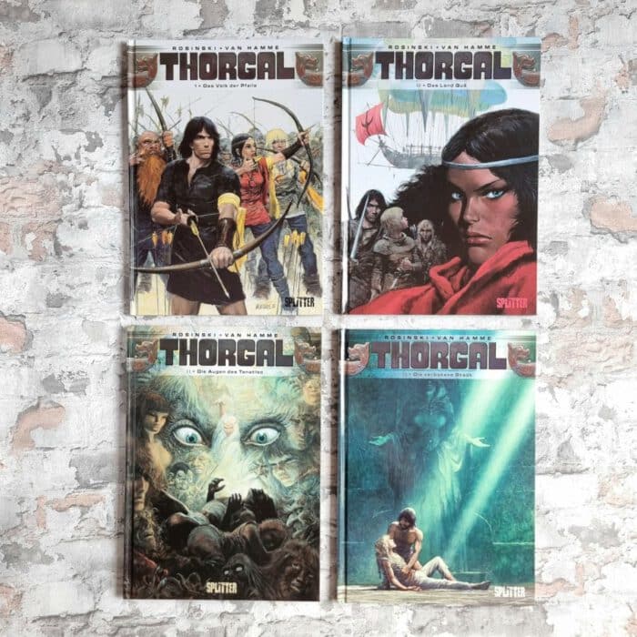Van Hamme, Jan (Text bis Band 29) und Grzegorz Rosinski (Zeichnungen bis Band 36). Thorgal Band 1-42 (=komplett). Text ab Band 30 Yves Sente, ab Band 36 Yann, Zeichnungen ab Band 37 fred Vignaux – Bild 6