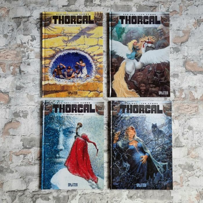 Van Hamme, Jan (Text bis Band 29) und Grzegorz Rosinski (Zeichnungen bis Band 36). Thorgal Band 1-42 (=komplett). Text ab Band 30 Yves Sente, ab Band 36 Yann, Zeichnungen ab Band 37 fred Vignaux – Bild 8