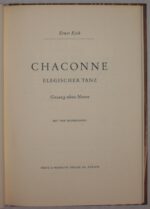 Eich, Ernst. Chaconne. – Bild 2