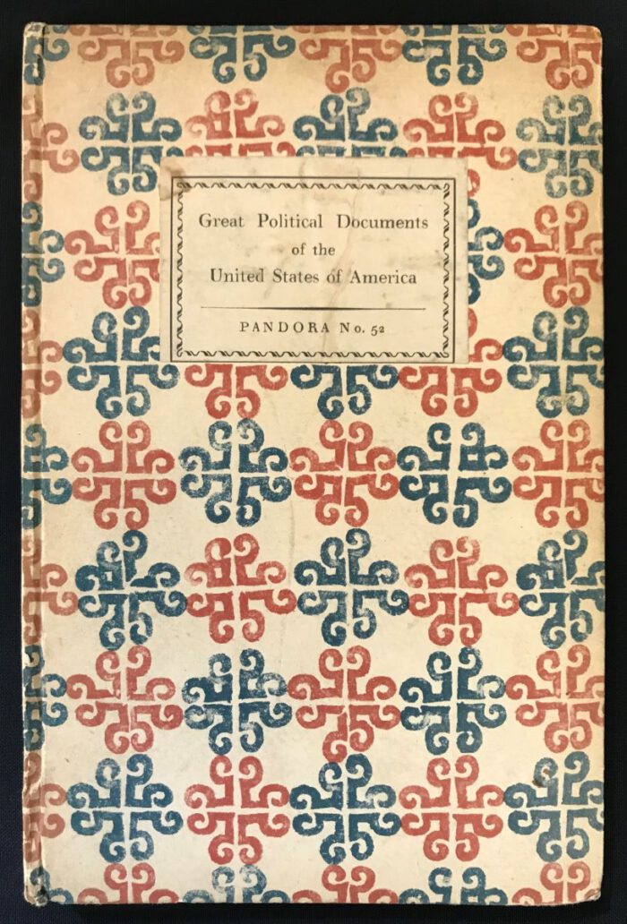 Darmstaedter, Paul (Hrsg.). Great political Documents of the United States of America. – Bild 1