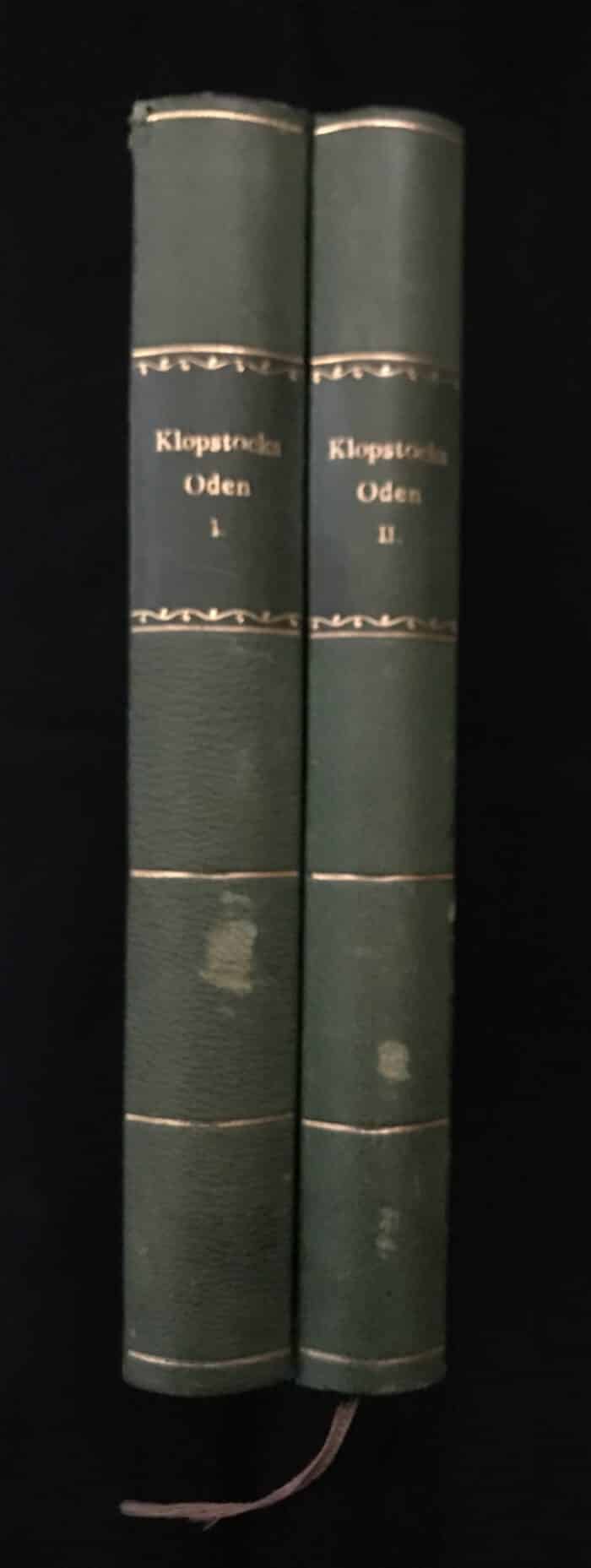 Klopstock, Friedrich Gottlieb. Oden. Erster und zweiter Band. – Bild 1