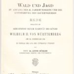 Bühler, Anton. Wald und Jagd zu Anfang des 16. Jahrhunderts und die Entstehung des Bauernkriegs.