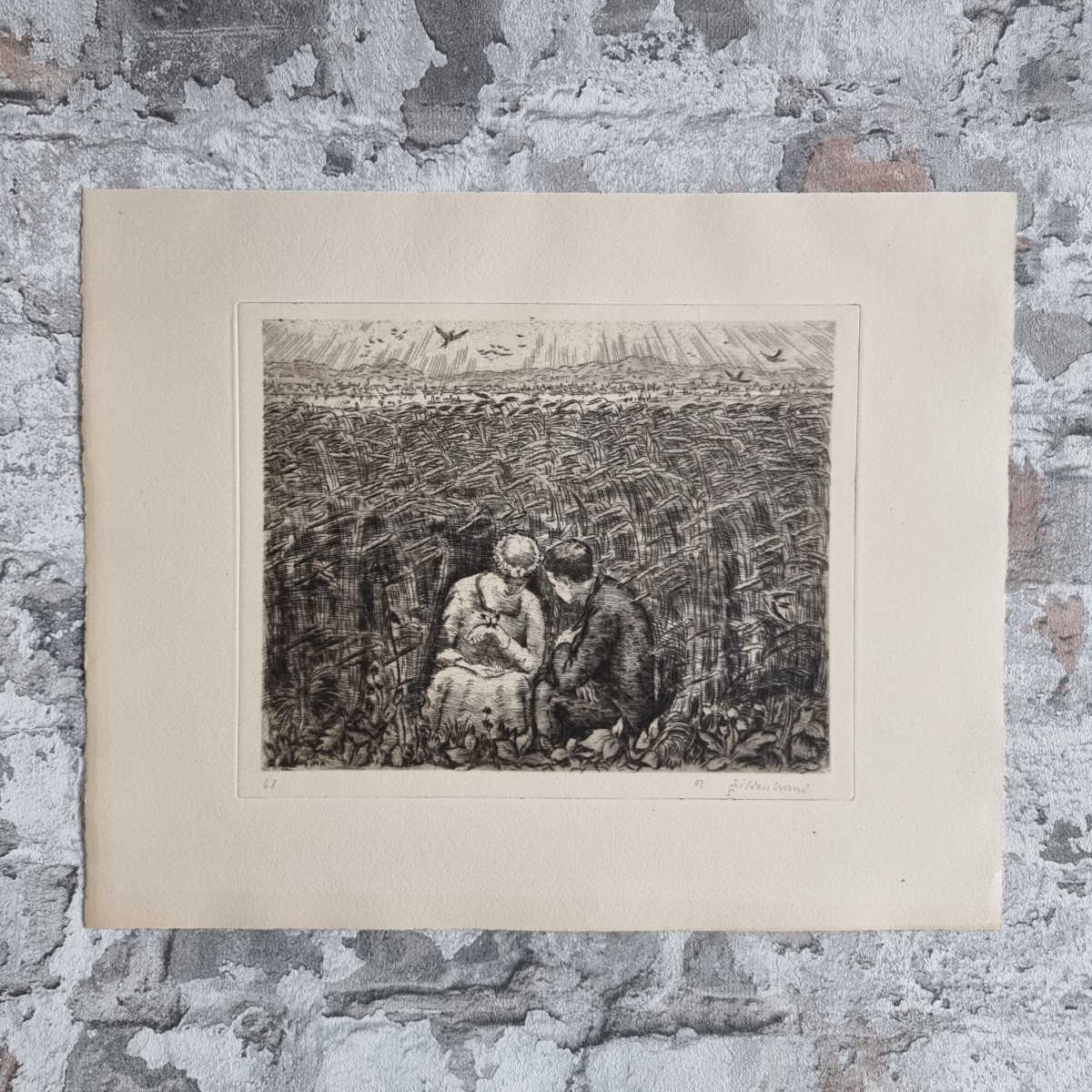 34370-003-keller-romeo-julia-dorfe-jubilaeumsausgabe-radierung-im-kornfeld Keller, Gottfried. Romeo und Julia auf dem Dorfe. – Bild 1