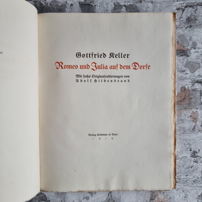 Keller, Gottfried. Romeo und Julia auf dem Dorfe. – Bild 6