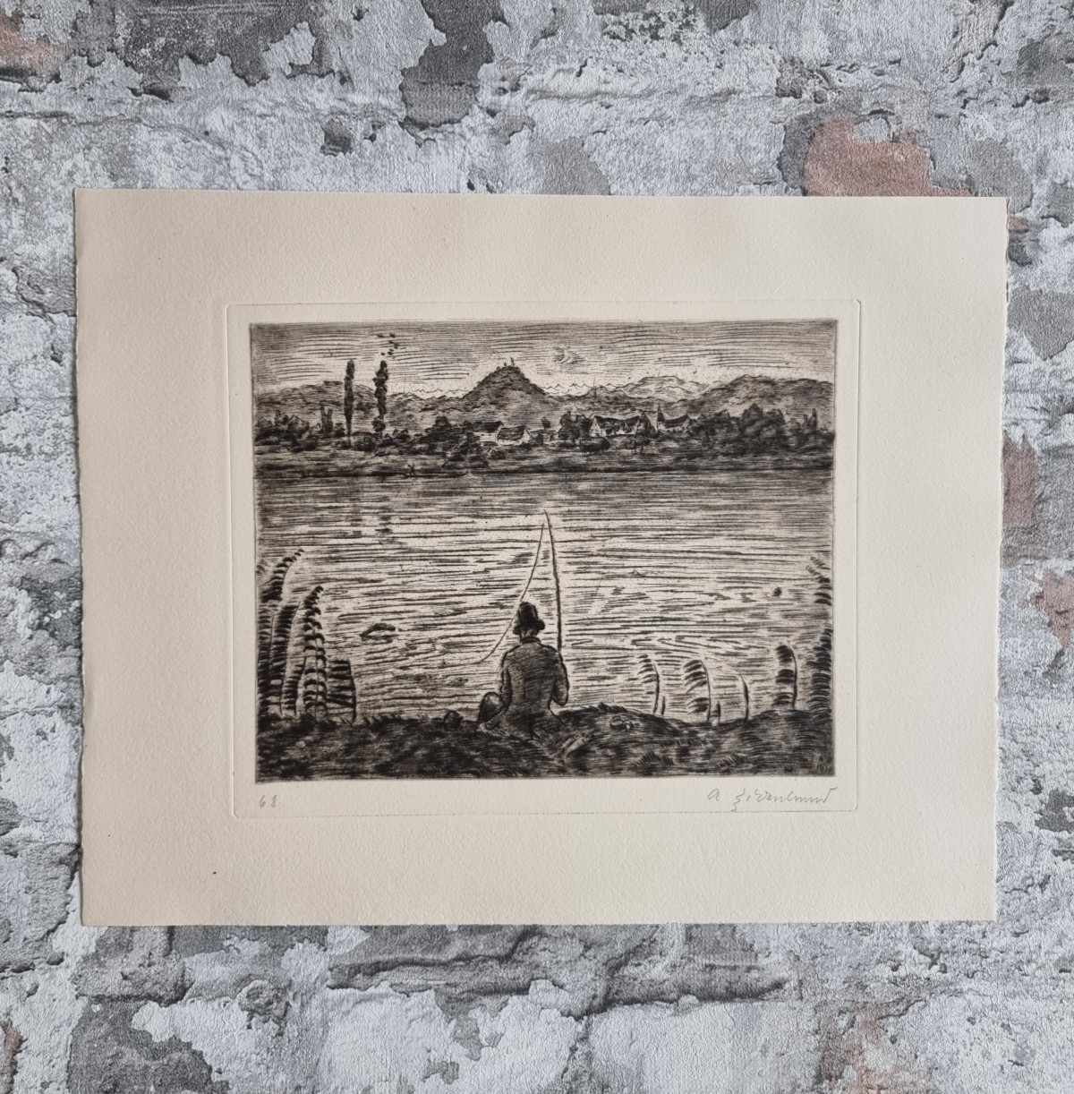34370-012-keller-romeo-julia-dorfe-jubilaeumsausgabe-angler-am-fluss Keller, Gottfried. Romeo und Julia auf dem Dorfe. – Bild 12