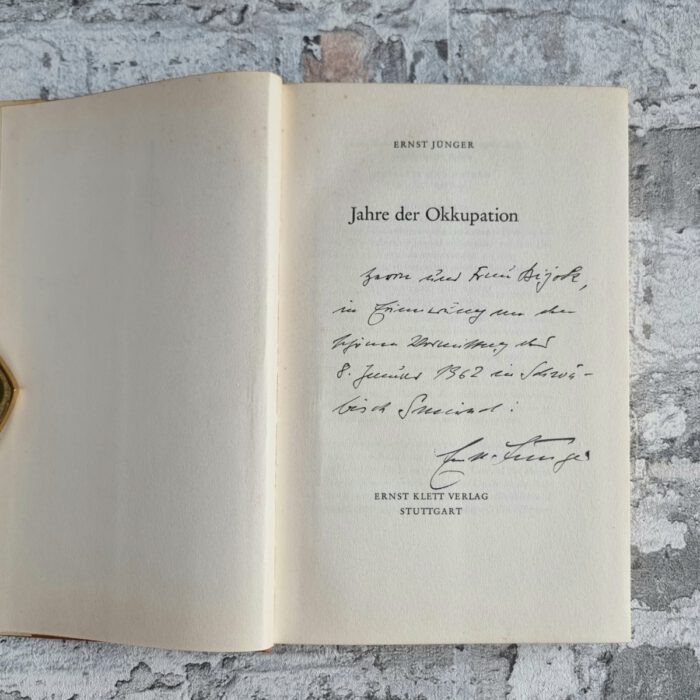 Jünger, Ernst. Jahre der Okkupation. – Bild 1