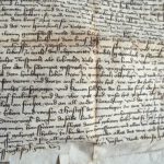 Türing, Hans und Katharina. 29-zeiliger Kaufbrief über Hofstatt mit Halde ("Leite") und Wald in Eisenerz (Steiermark). – Bild 3