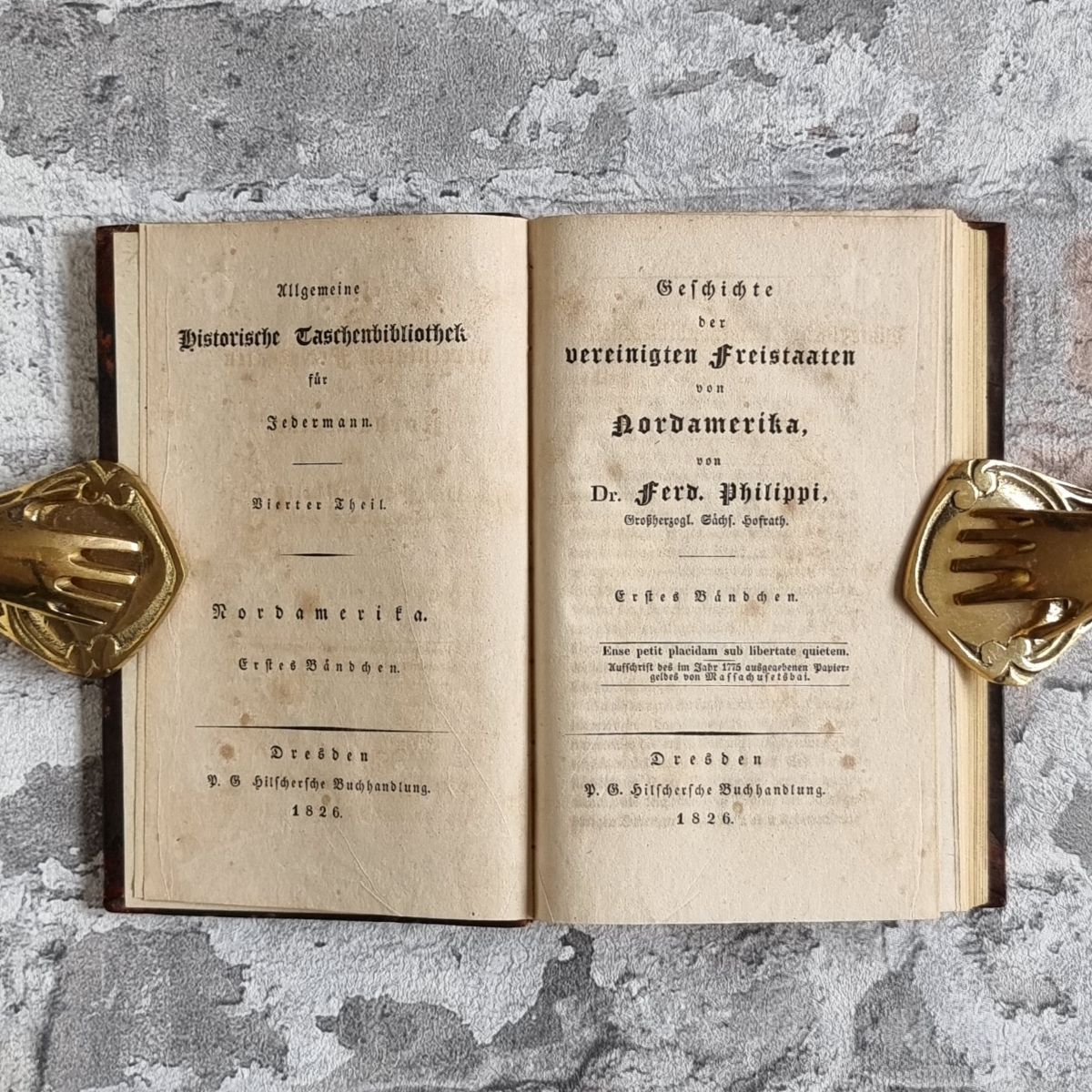 34435-001-philippi-geschichte-vereinigten-freistaaten-nordamerika-1826-titelblatt-1 Philippi, Karl Ferdinand Geschichte der vereinigten Freistaaten von Nordamerika. – Bild 1